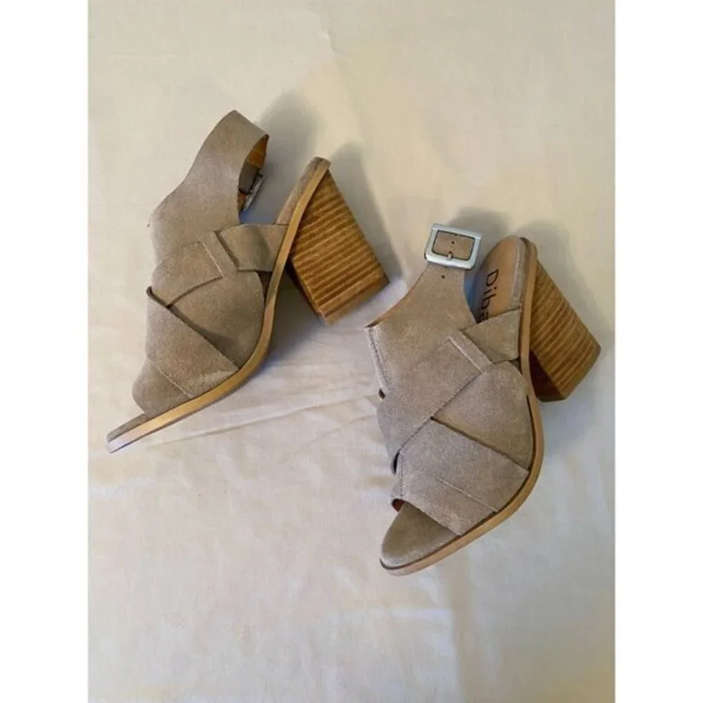 NWOT Diba brand Womens‎ Slingback Peep Toe Chunky Heel Size 8.5